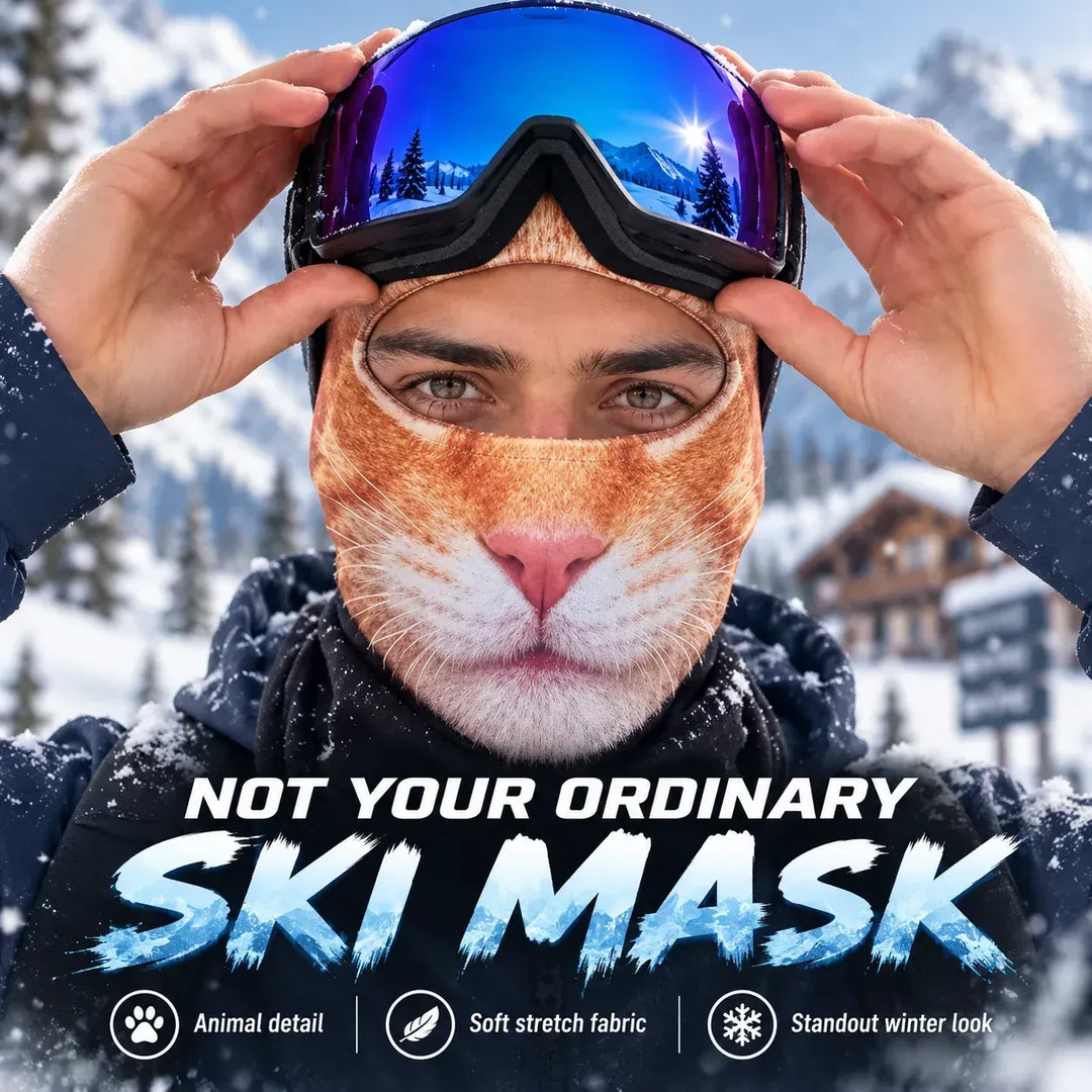 Hadren - Soft-Touch Animal Face Ski Mask