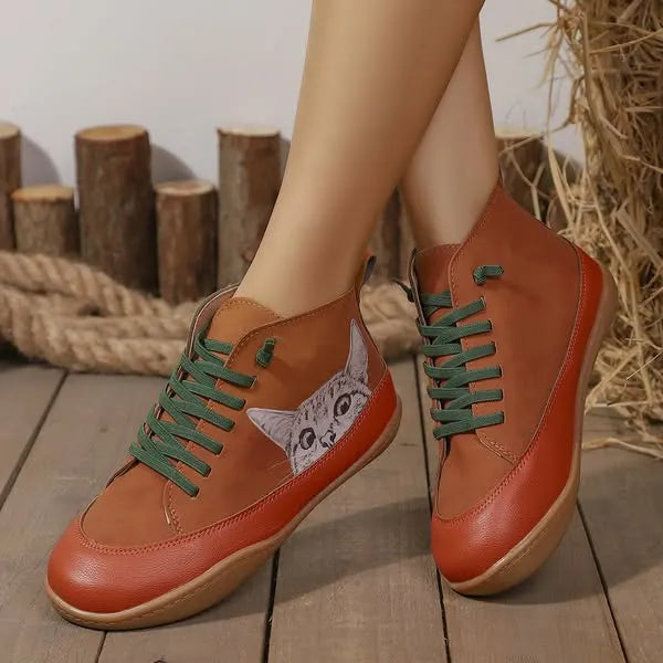 Zorelle - Cat Detail Comfort Ankle Shoes