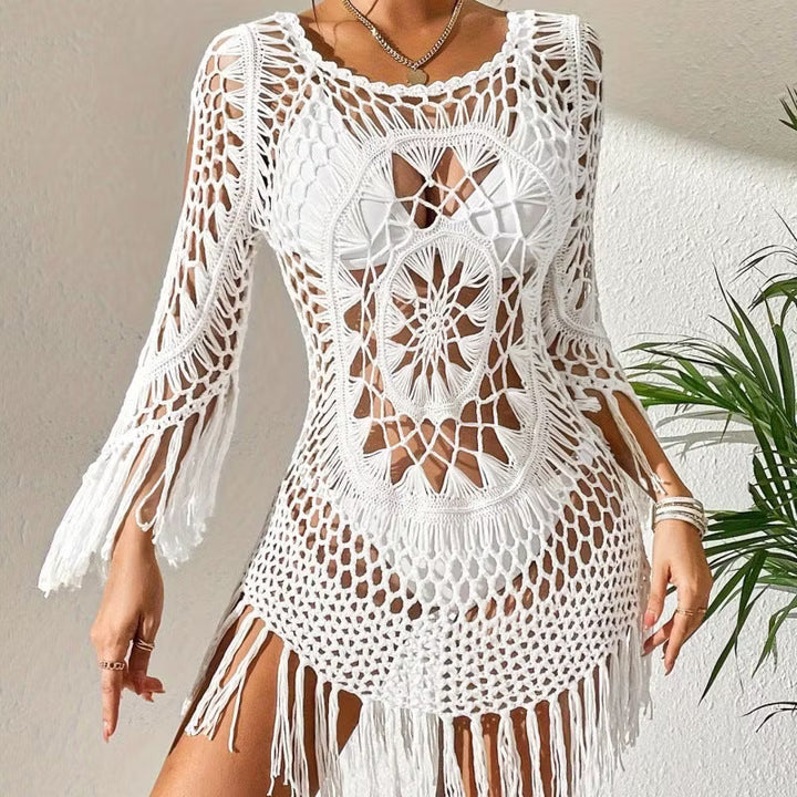 Milena - Bohemian Crochet Beach Cover Up