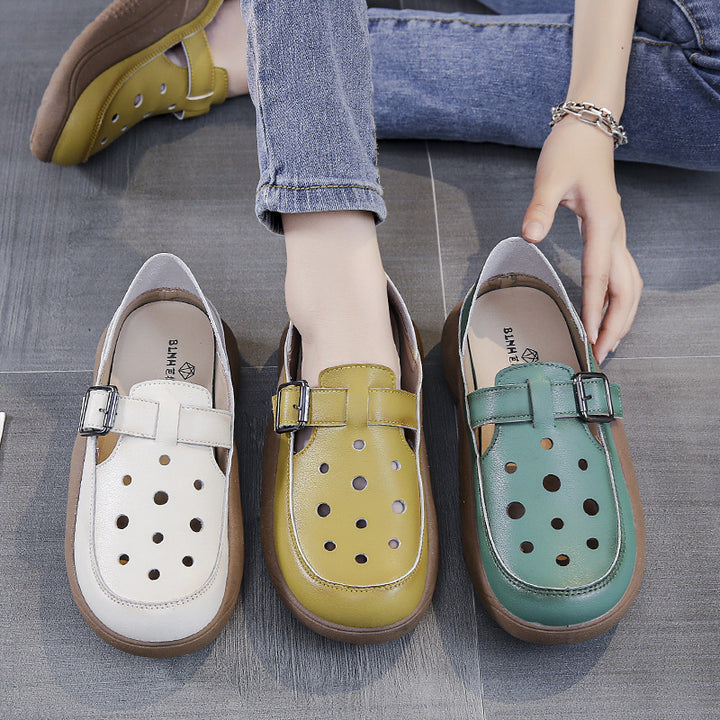 Nayeli - Buckled Comfort Walking Shoes