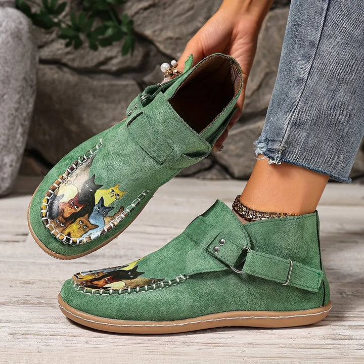 Cara - Buckle Detail Comfort Loafers