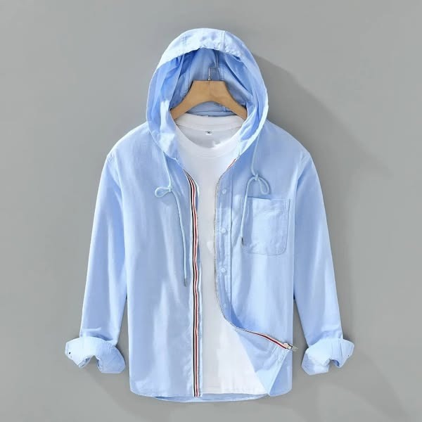 Jexon - Lightweight Linen Hooded Shirt