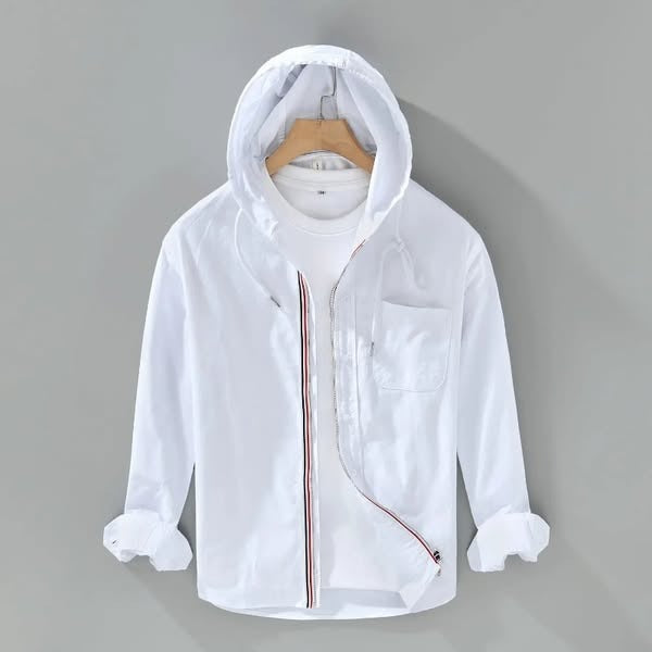 Jexon - Lightweight Linen Hooded Shirt