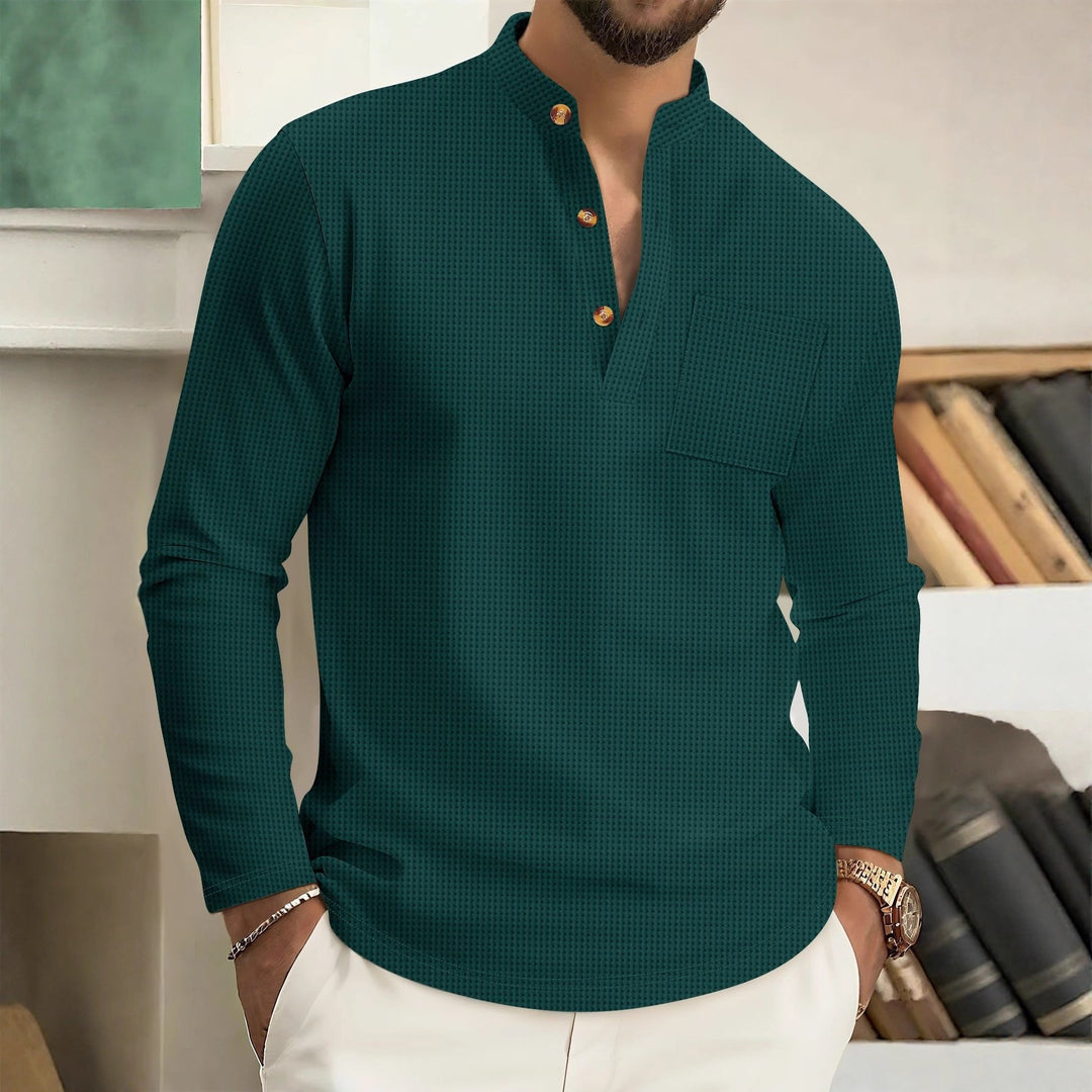 Tovan - Soft-Touch Stand-Collar Shirt
