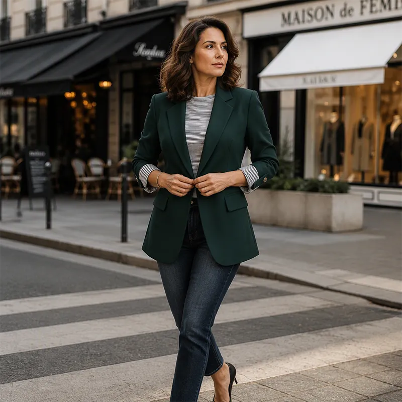 Neravelle - Tailored Roll Sleeve Blazer