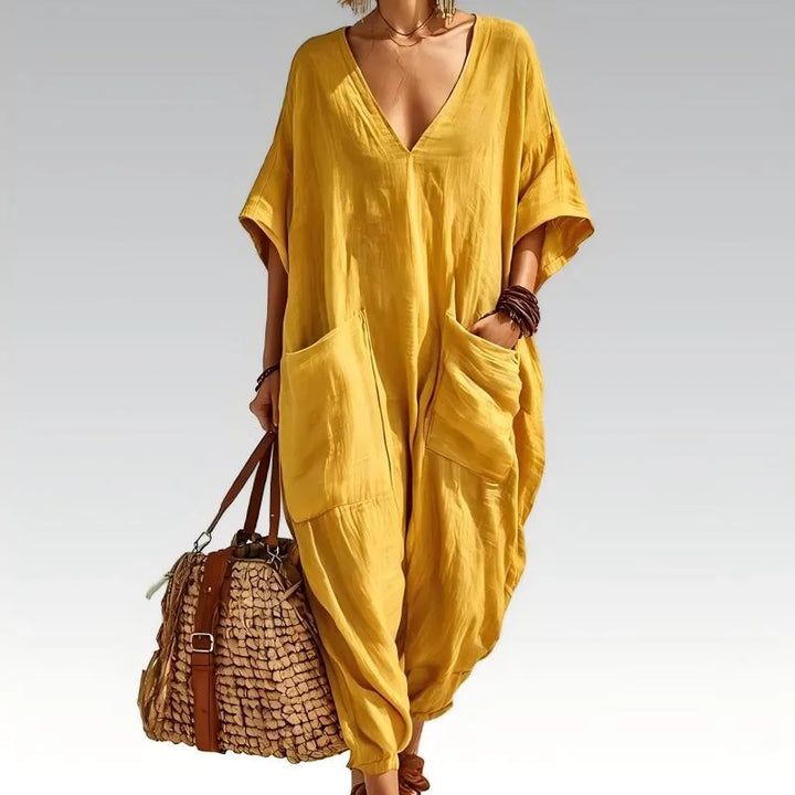 Evelisse - Breezy Batwing Pocket Jumpsuit