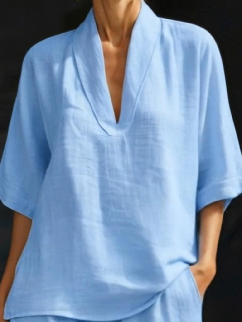 Senna - Breezy V Neck Two Piece Set
