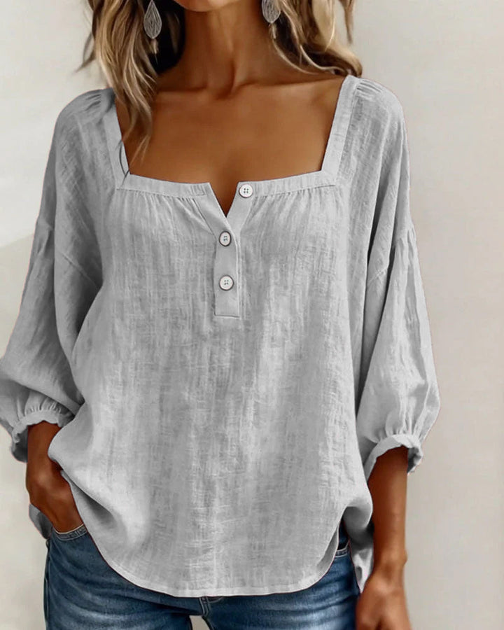 Zoya - Breezy Linen Blouse