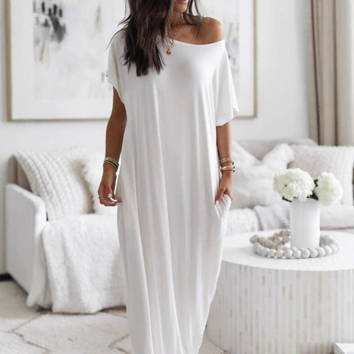 Adalynne - Relaxed Off Shoulder Maxi Dress