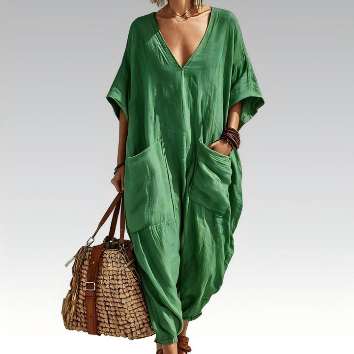 Evelisse - Breezy Batwing Pocket Jumpsuit