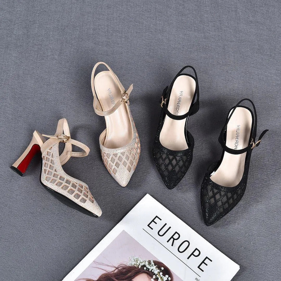 Delyse - Premium Block-Heel Pumps