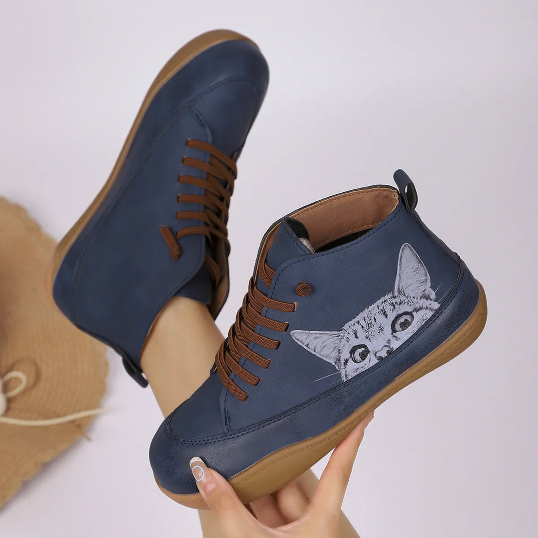 Zorelle - Cat Detail Comfort Ankle Shoes