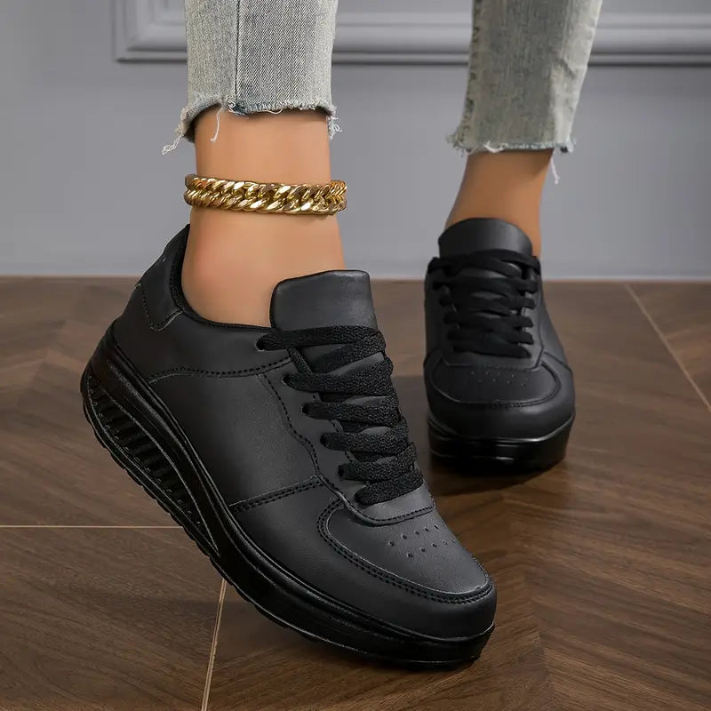 Sable - Lace Up Platform Sneakers Casual Fit