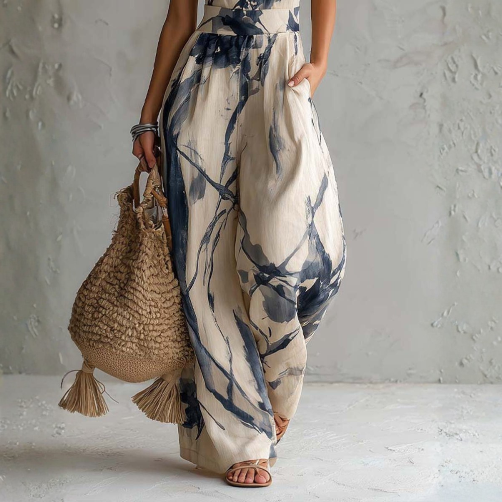Rosalba - Artistic Print Jumpsuit