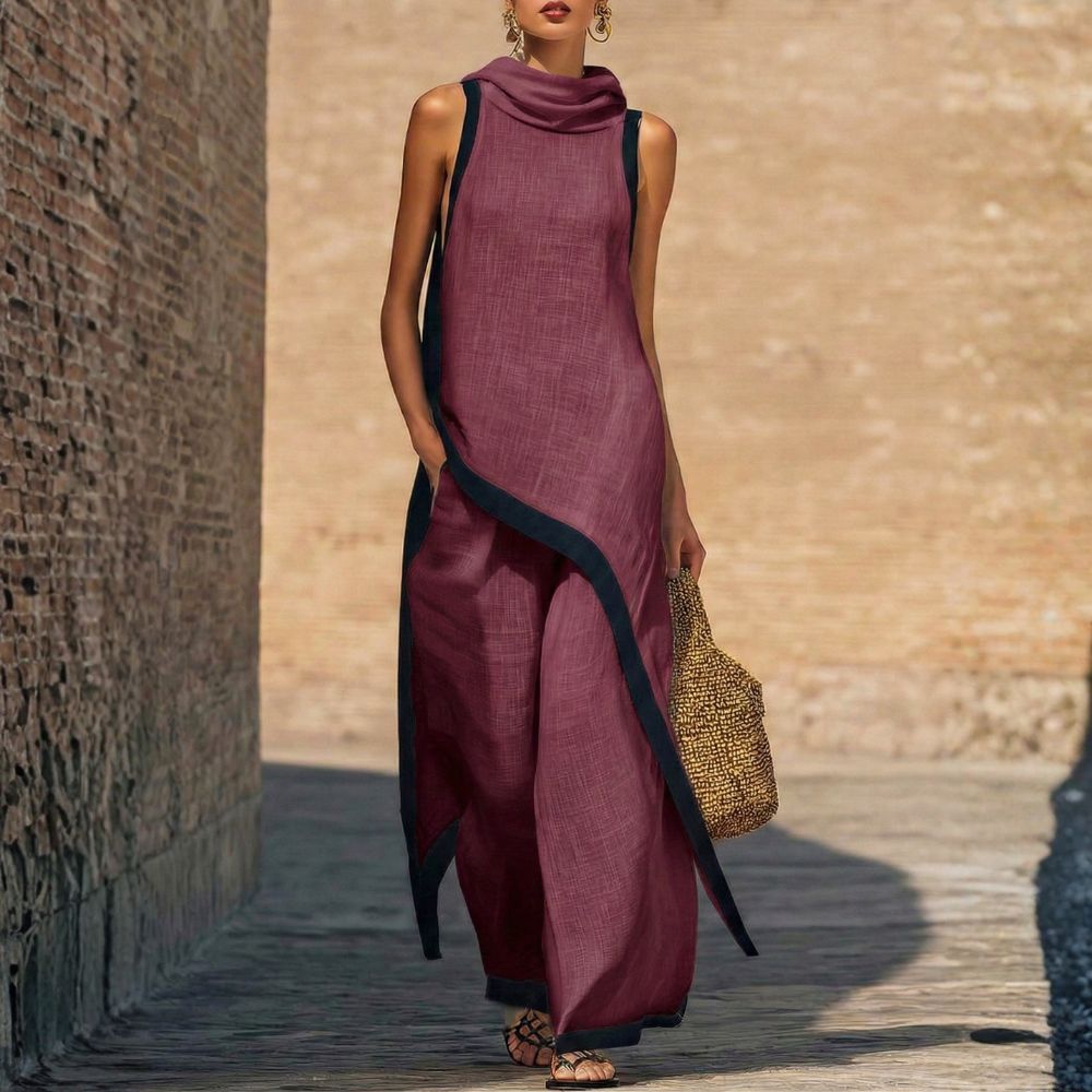 Florine - Sleeveless Layered Two Piece Set