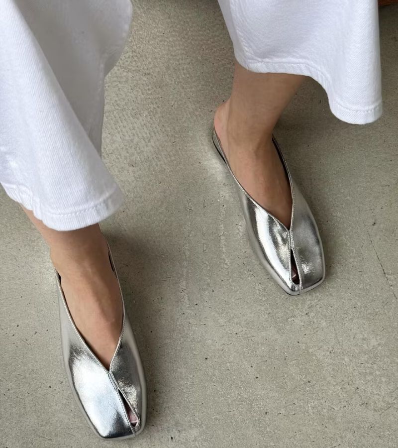 Camellia - Premium Square-Toe Mule