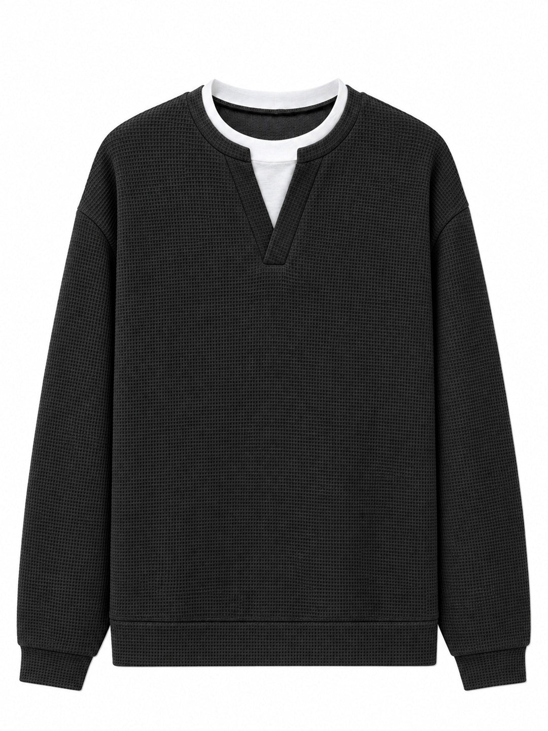 Oswald - Textured Waffle Long Sleeve Tee
