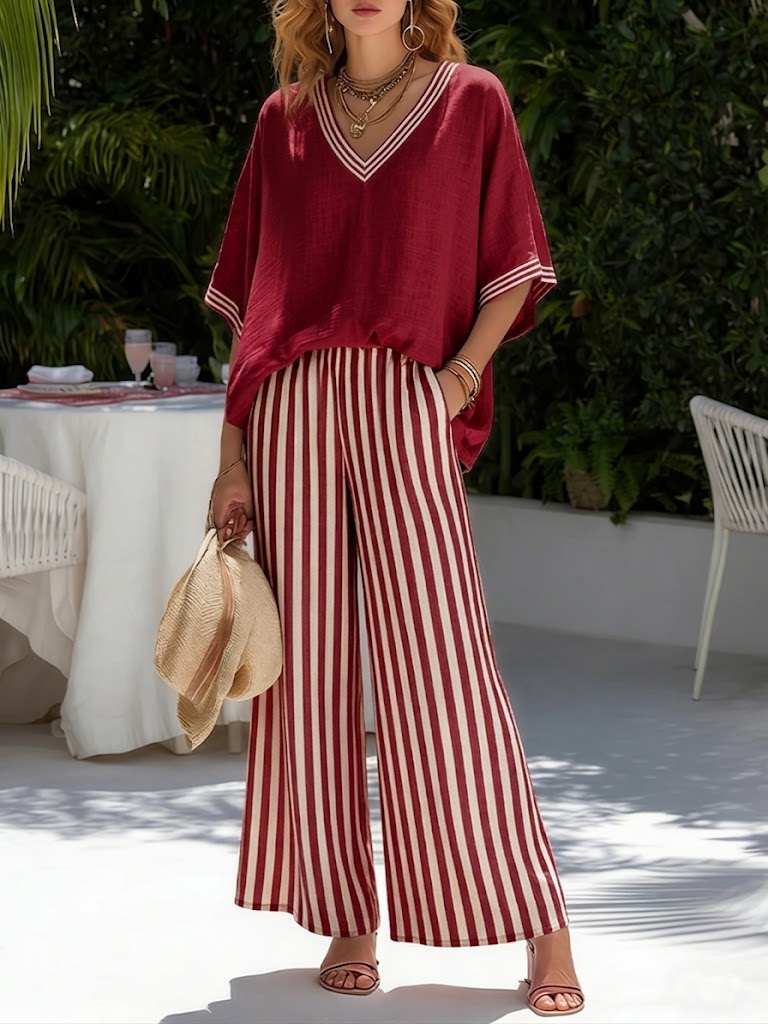 Ursuline - Breathable Linen-Blend Two-Piece Set