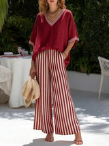 Ursuline - Breathable Linen-Blend Two-Piece Set