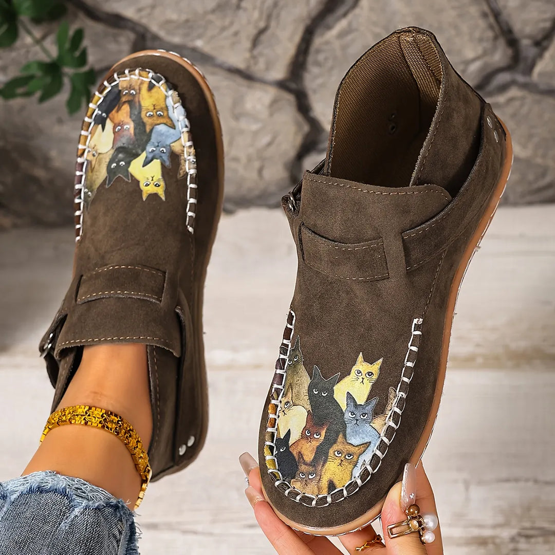 Cara - Buckle Detail Comfort Loafers