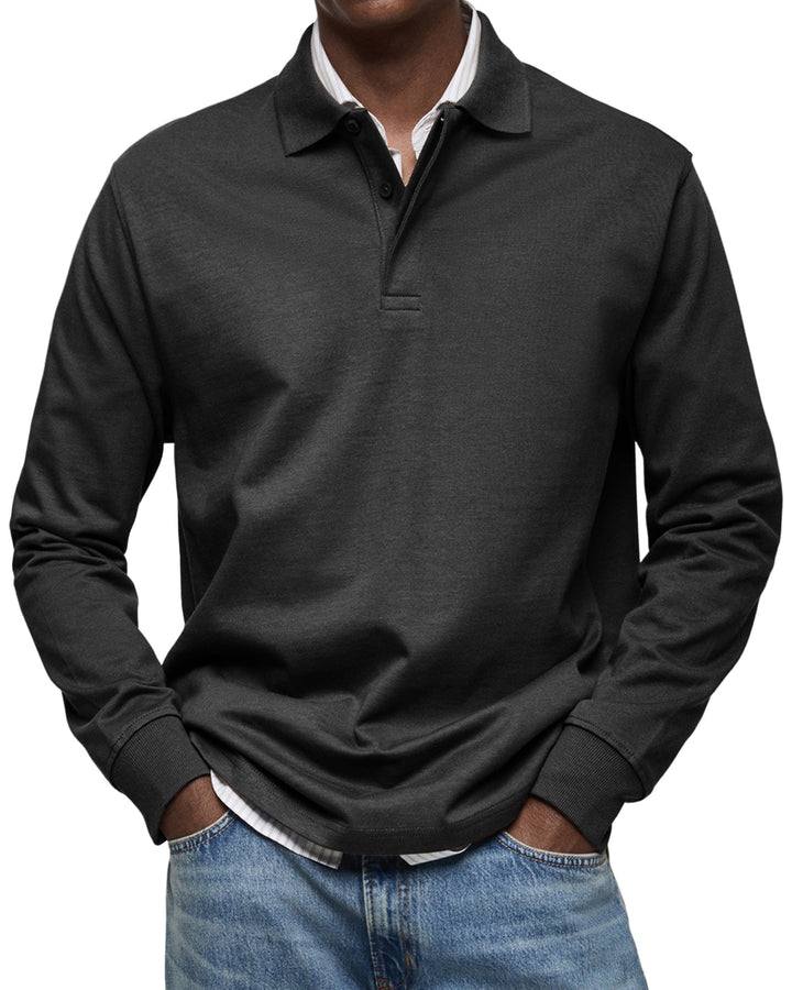 Ethan - Soft-Touch Long-Sleeve Polo