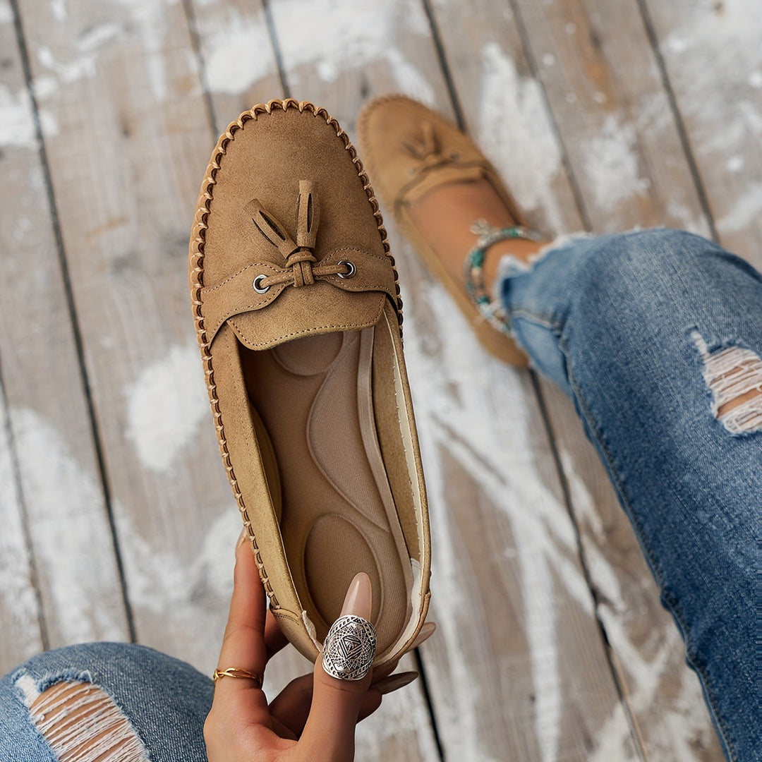 Stella - Cushioned Tassel Loafers