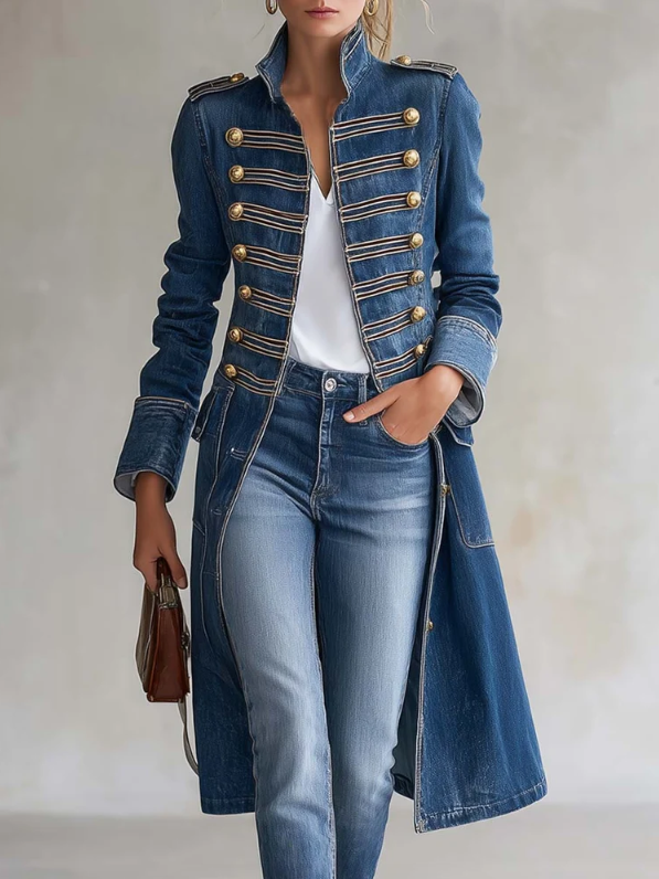 Carisanne - Heavyweight Longline Military Coat