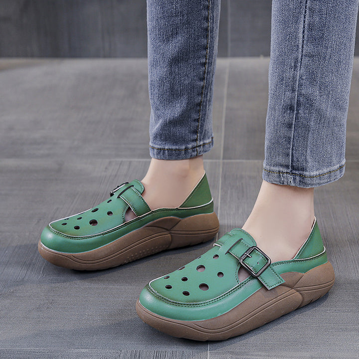 Nayeli - Buckled Comfort Walking Shoes