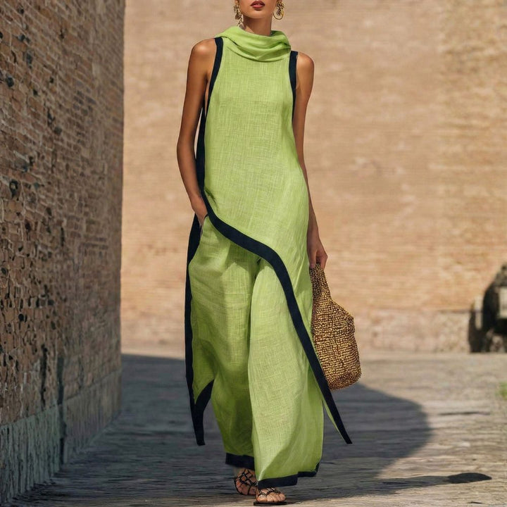 Solenique - Flowing Asymmetrical Two Piece Set