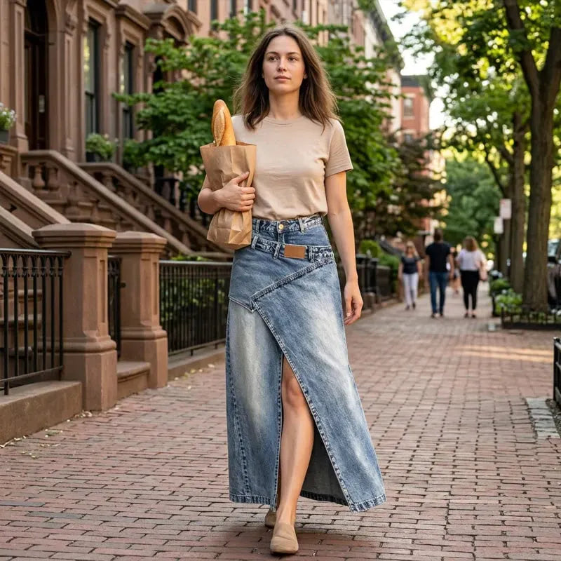 Solina - Structured Layered Maxi Skirt