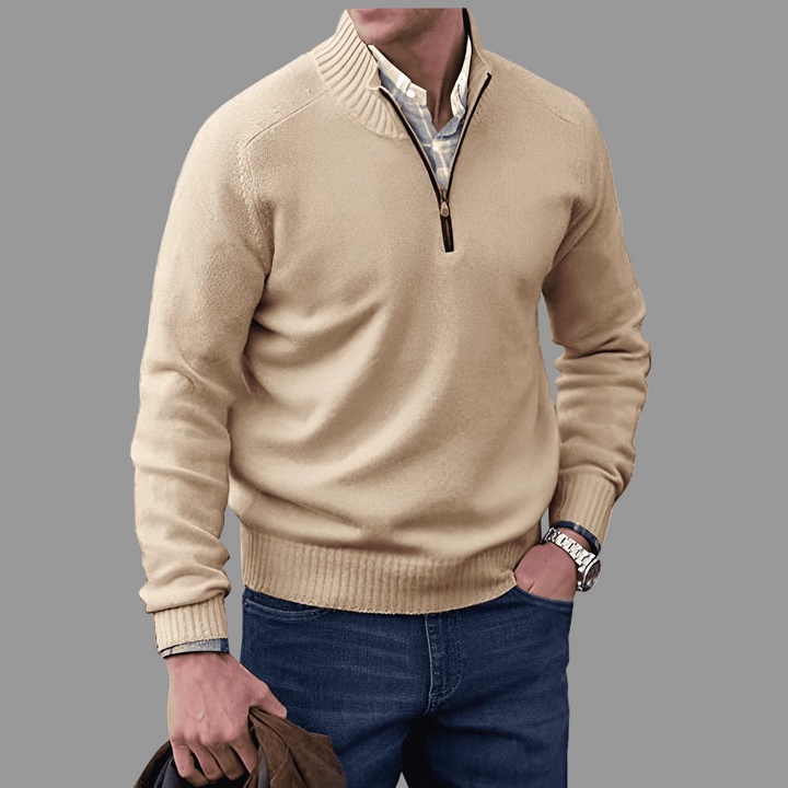 Saven - Soft-Touch Half-Zip Sweater