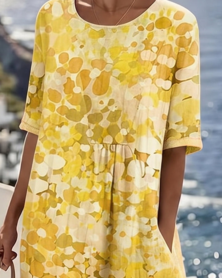 Adria - Soft-Touch A-Line Midi Dress