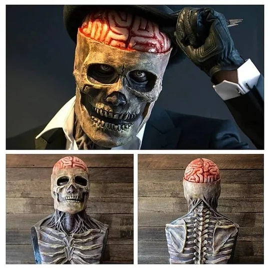 Exposed Brain Skeleton Mask