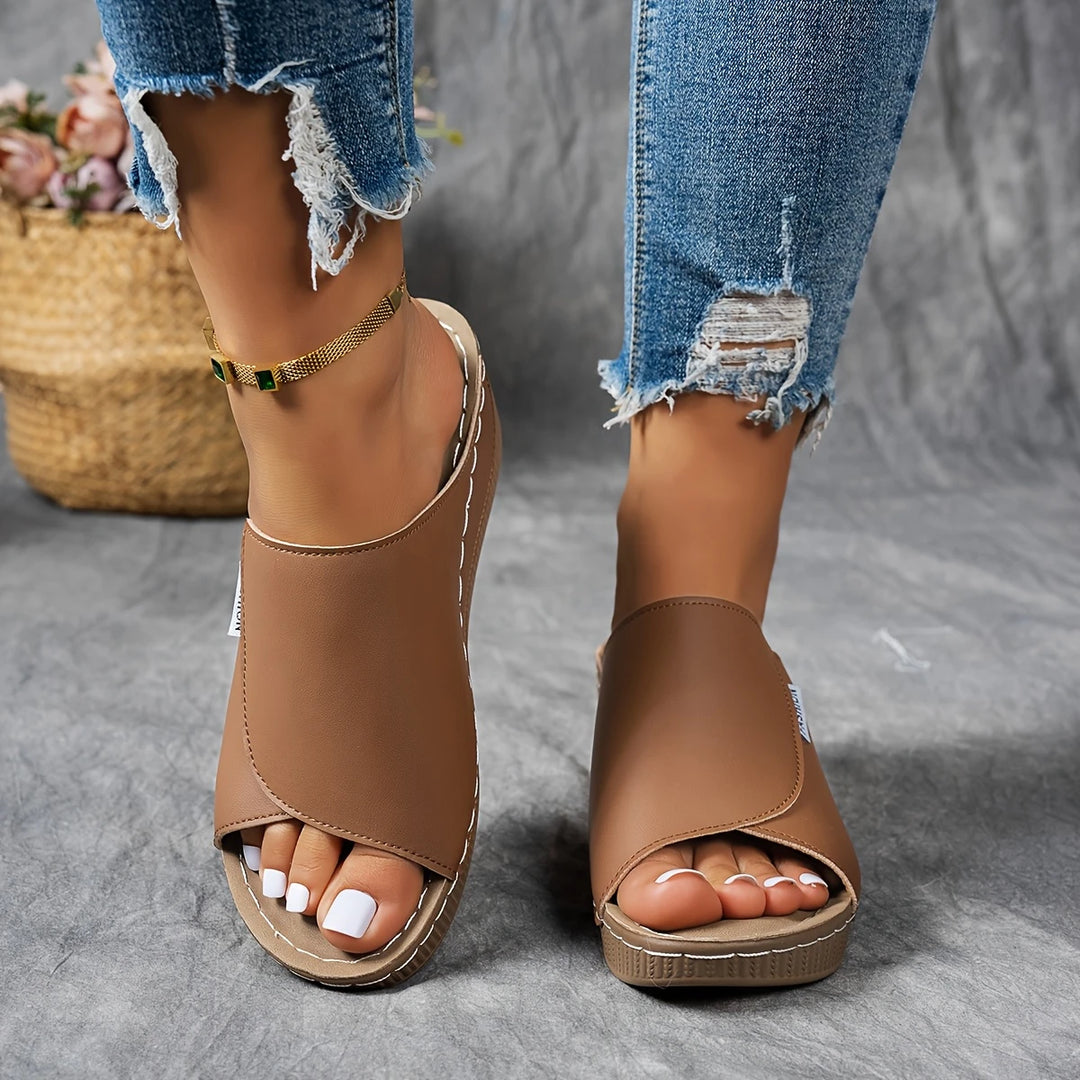 Verena - Platform Slip-On Sandals