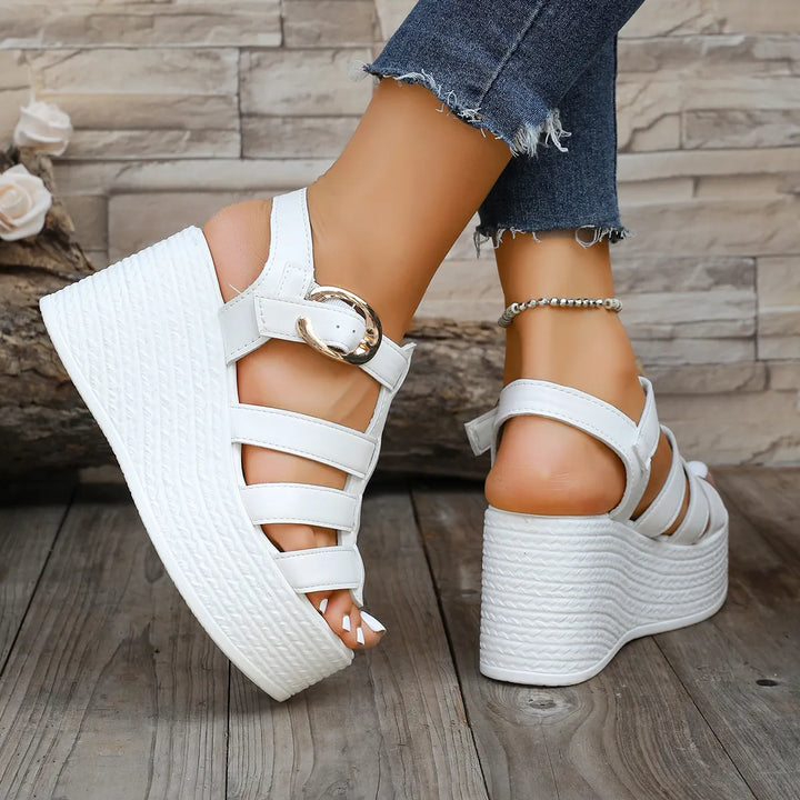 Isabeau - Cushioned Wedge Sandals