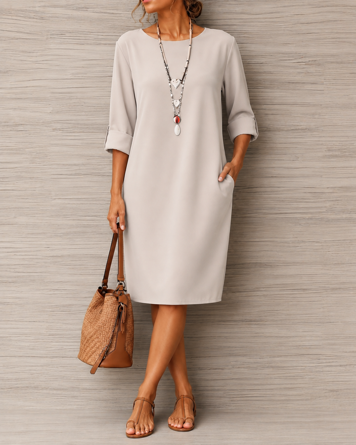 Delya - Draped Midi Dress