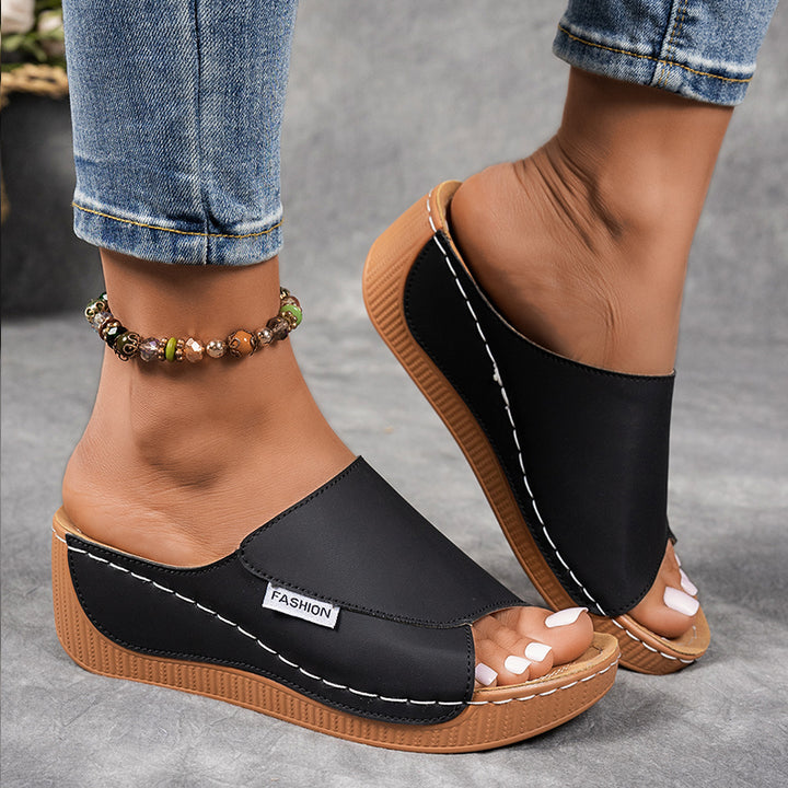 Verena - Platform Slip-On Sandals