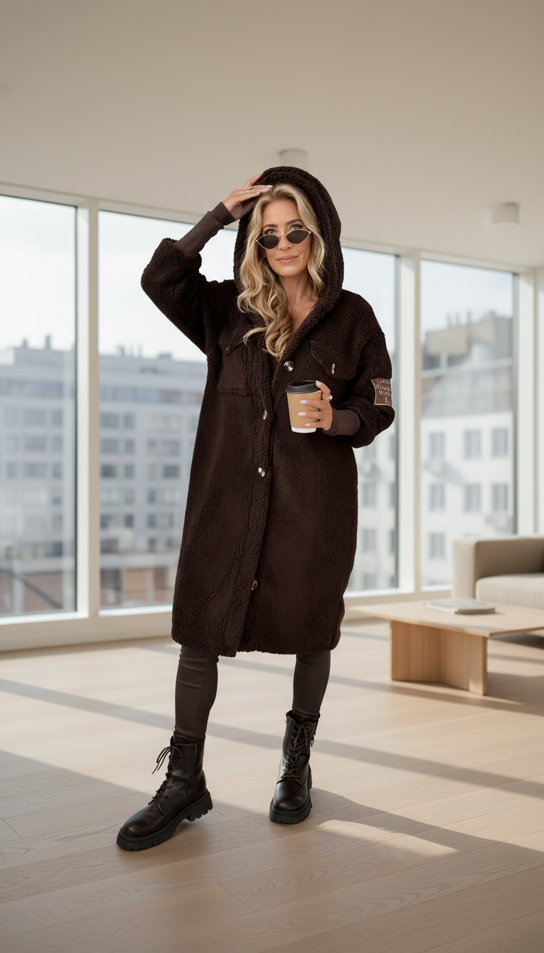 Arvessa - Stylish Casual Hooded Coat