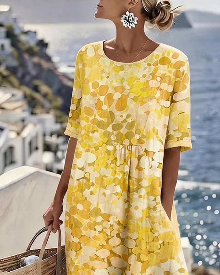 Adria - Soft-Touch A-Line Midi Dress