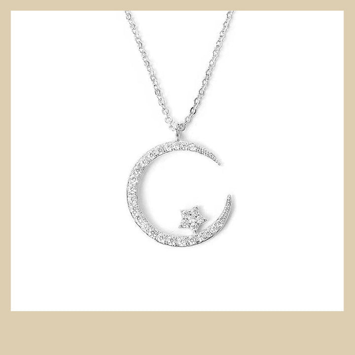 Jesmyra - Moon and Star Pendant Necklace