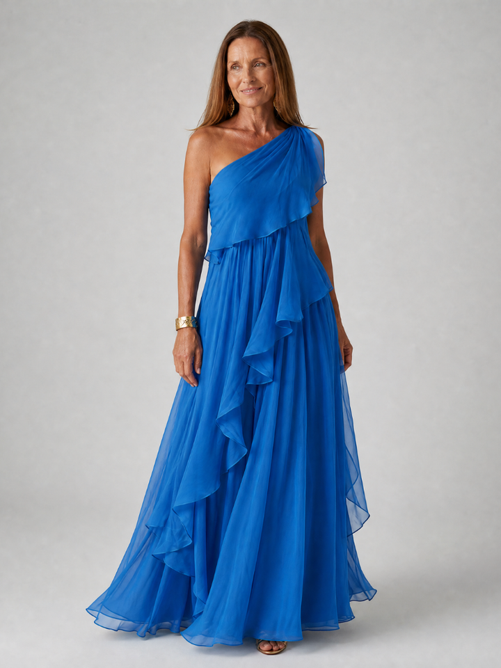 Katriana - Soft-Touch Ruffle Maxi Dress
