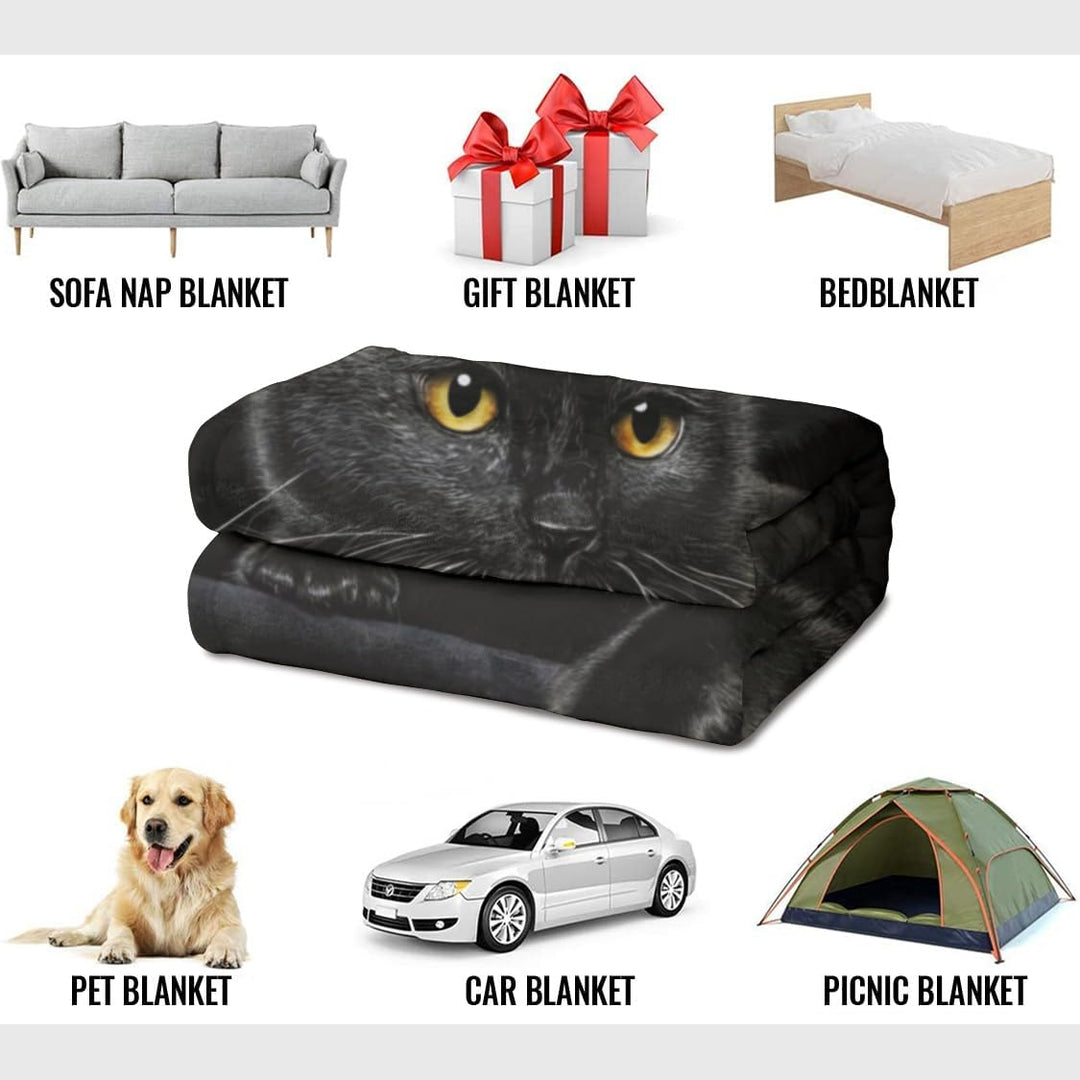 Kairis - Night Whisker Cat Throw Blanket