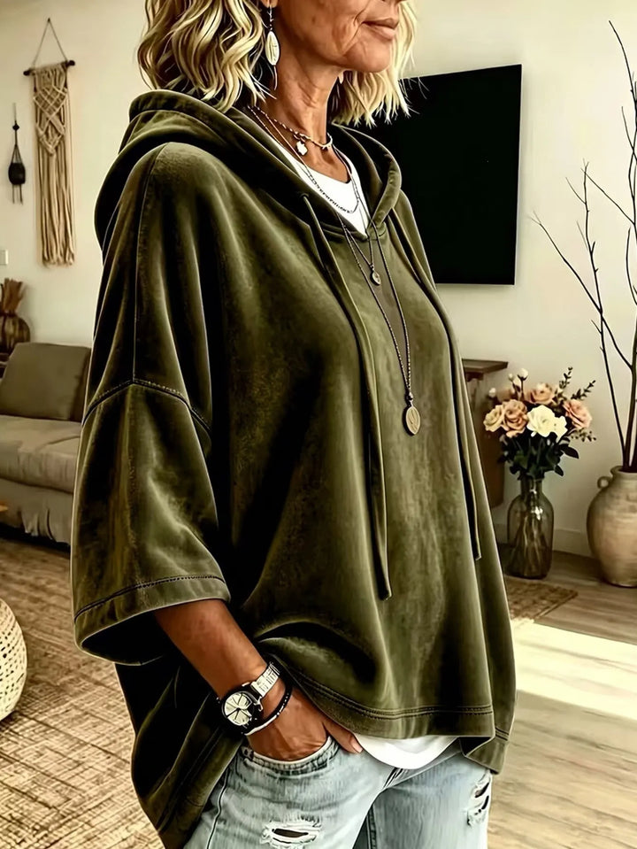 Fayelisse - Relaxed Velvet Lounge Hoodie