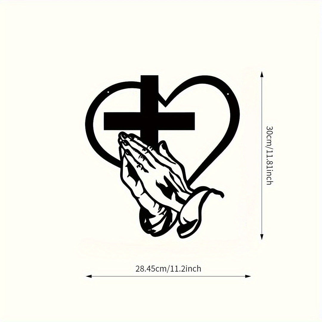 Clariel - Scripture Cross Metal Wall Art