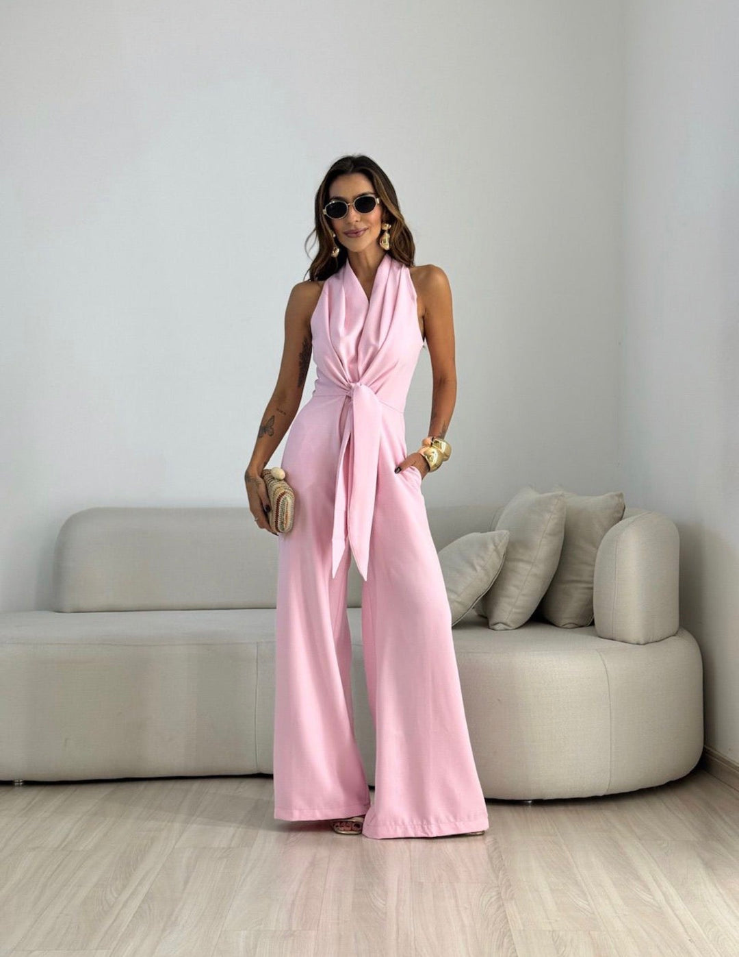 Ismerie - Fluid Wide-Leg Jumpsuit