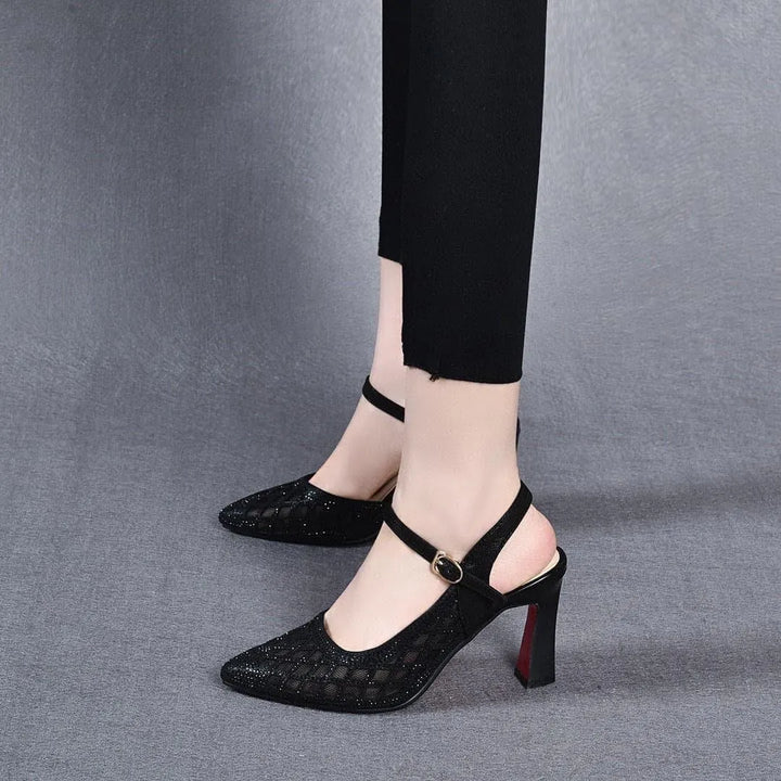 Delyse - Premium Block-Heel Pumps
