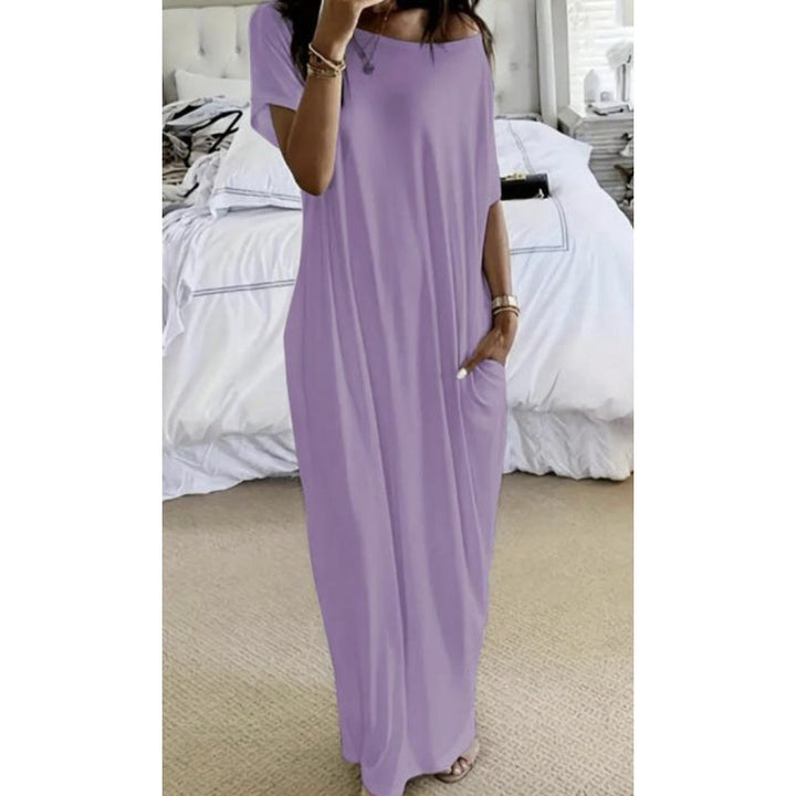 Adalynne - Relaxed Off Shoulder Maxi Dress