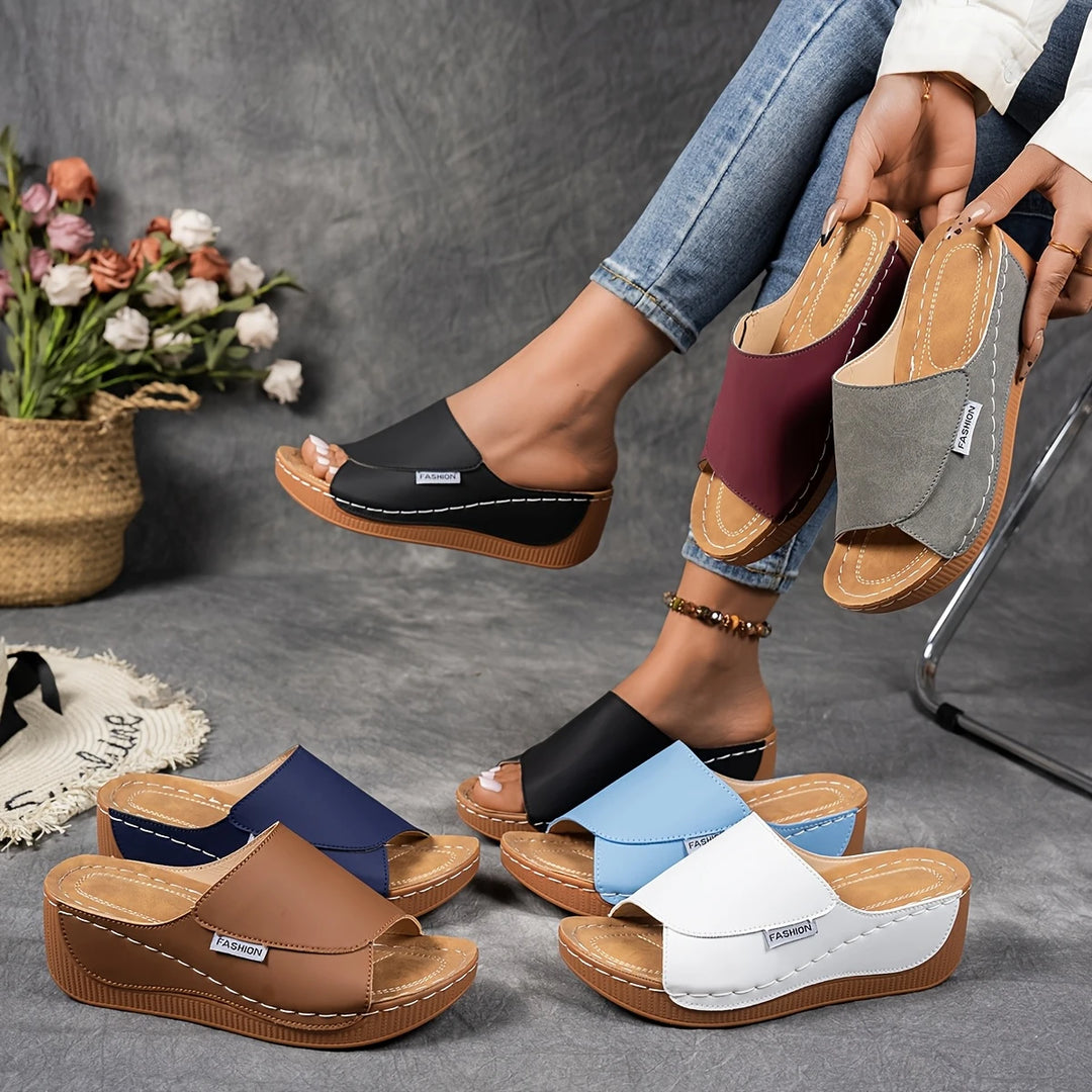 Verena - Platform Slip-On Sandals
