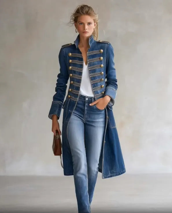 Carisanne - Heavyweight Longline Military Coat