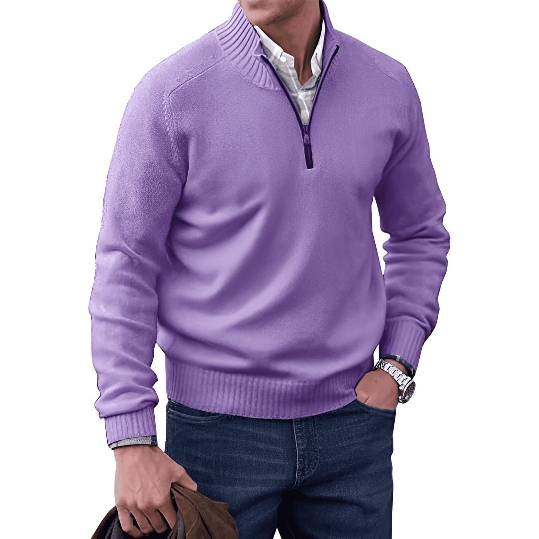 Saven - Soft-Touch Half-Zip Sweater
